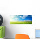 Summer Grass and Flowers Wall Decal