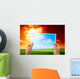 Photo Green Field Hands Wall Decal Design 3
