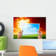 Photo Green Field Hands Wall Decal Design 3