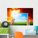 Photo Green Field Hands Wall Decal Design 3