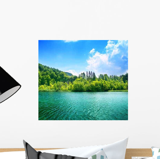 Green Water Lake Wall Decal
