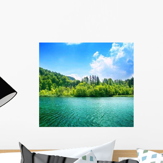 Green Water Lake Wall Decal