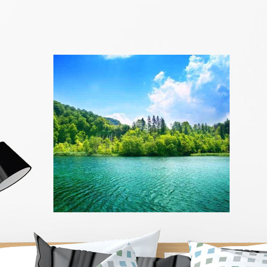 Green Water Lake Wall Decal