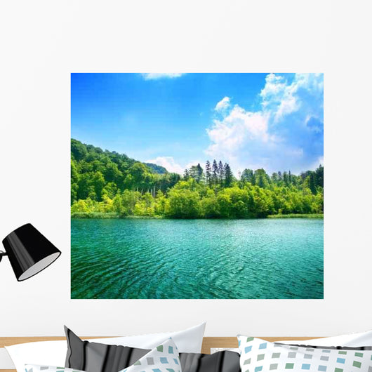 Green Water Lake Wall Decal