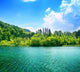 Green Water Lake Wall Decal