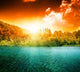 Green Water Lake and Wall Decal