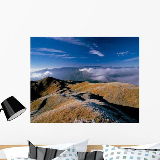 Clouds Flow with Snow Wall Decal