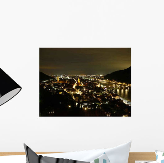 Heidelberg Bei Nacht Wall Decal