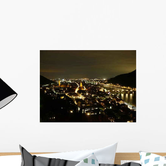 Heidelberg Bei Nacht Wall Decal