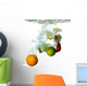 splash water with freshnes fruits Wall Decal