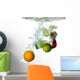 splash water with freshnes fruits Wall Decal