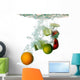 splash water with freshnes fruits Wall Decal
