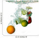 splash water with freshnes fruits Wall Decal