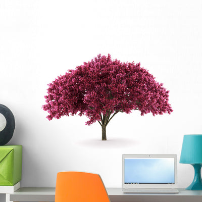 Cherry Tree Wall Decal shown on a wall