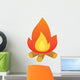 Campfire Vector Wall Decal