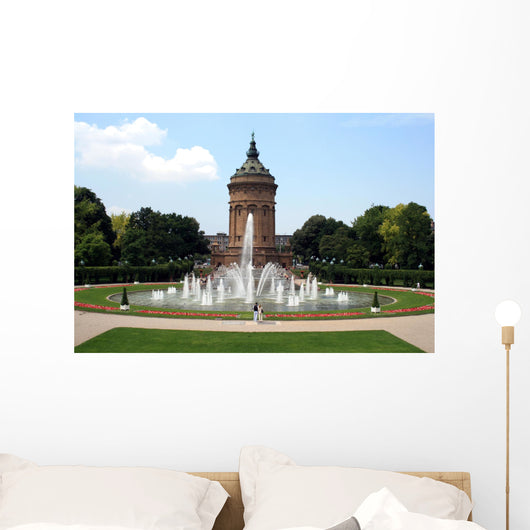 Wasserturm in Mannheim Wall Mural