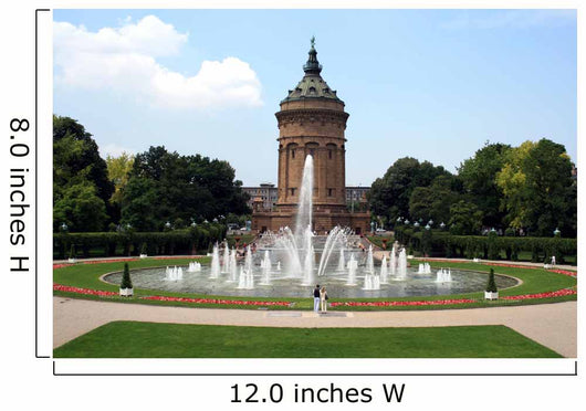 Wasserturm in Mannheim Wall Mural