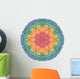 Watercolor Rainbow Mandala Wall Decal