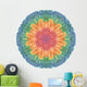 Watercolor Rainbow Mandala Wall Decal