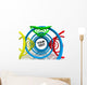 Abstract Background Spirals Wall Mural