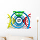 Abstract Background Spirals Wall Mural