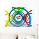 Abstract Background Spirals Wall Mural