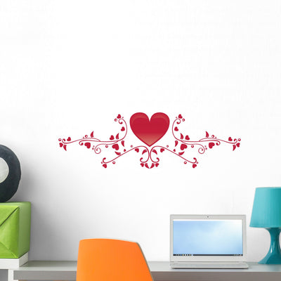 Love Border Wall Decal shown on a wall