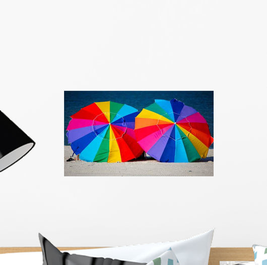 Beach Umbrellas Wall Decal