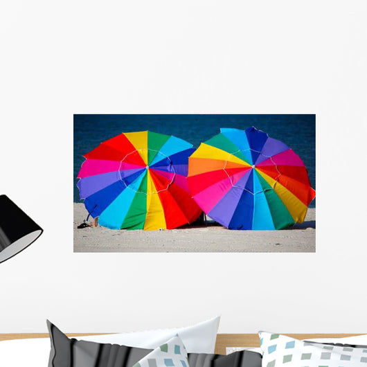 Beach Umbrellas Wall Decal