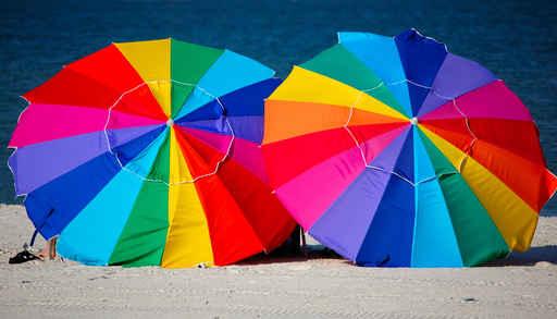 Beach Umbrellas Wall Decal