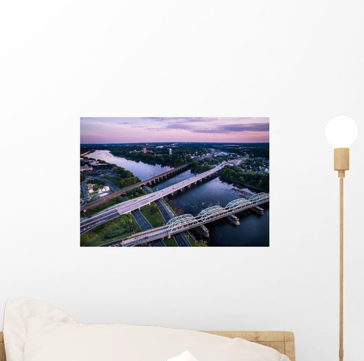 Aerial Bridges Connecting NJ Wall Decal