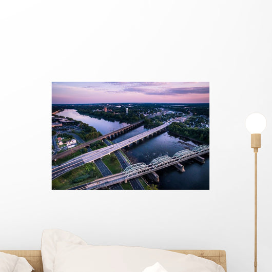 Aerial Bridges Connecting NJ Wall Decal