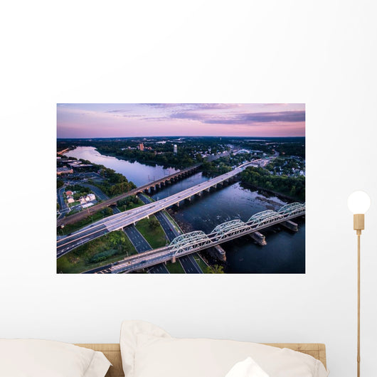 Aerial Bridges Connecting NJ Wall Decal