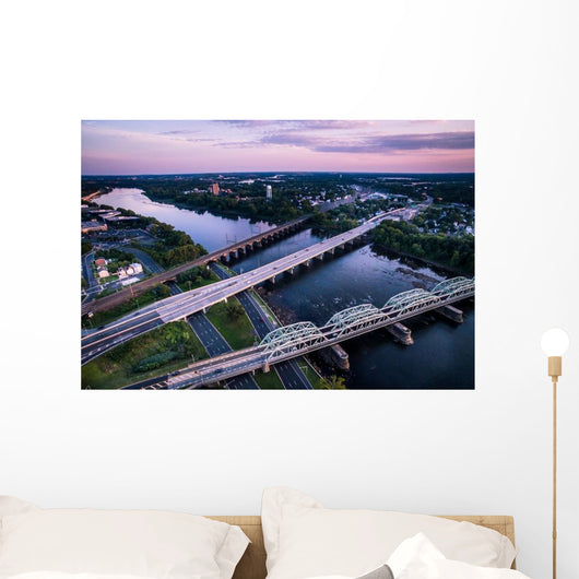 Aerial Bridges Connecting NJ Wall Decal