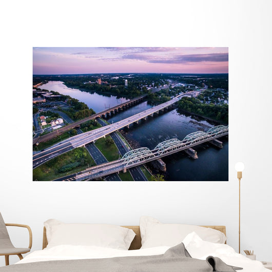Aerial Bridges Connecting NJ Wall Decal