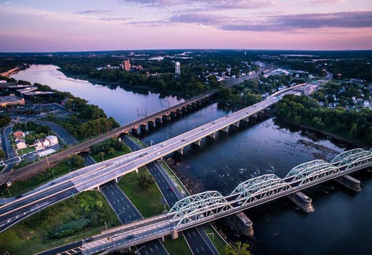 Aerial Bridges Connecting NJ Wall Decal