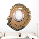 isolated baseball and glove Wall Decal
