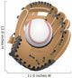 isolated baseball and glove Wall Decal