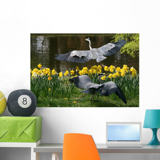 Herons Wall Mural