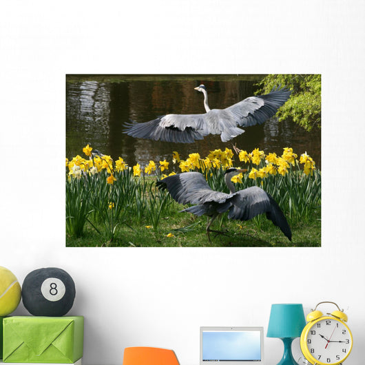 Herons Wall Mural