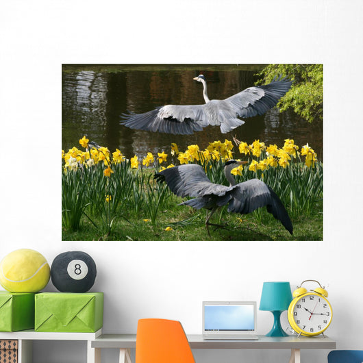 Herons Wall Mural