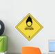 Oxygen Warning Label Wall Decal