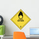 Oxygen Warning Label Wall Decal