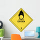 Oxygen Warning Label Wall Decal