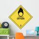 Oxygen Warning Label Wall Decal