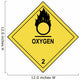Oxygen Warning Label Wall Decal