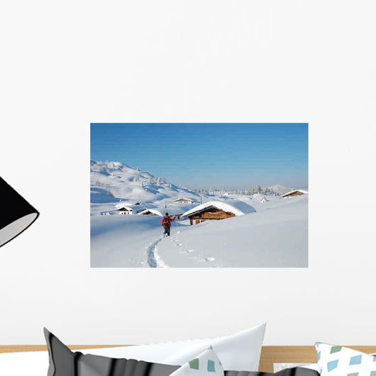 Hut Winter Wall Decal