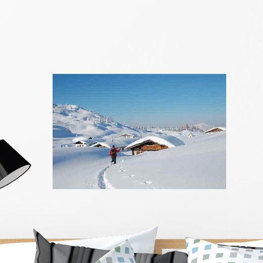 Hut Winter Wall Decal
