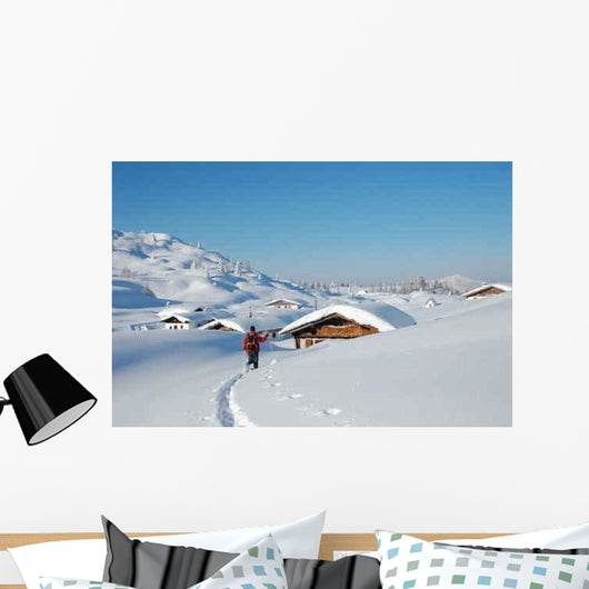 Hut Winter Wall Decal