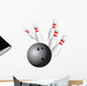 Bowling strike Wall Decal